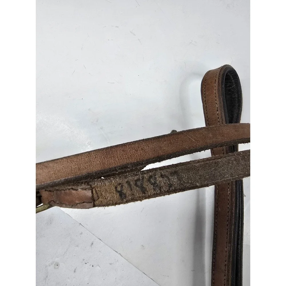 Vintage Turf Single Ear Leather Western Headstall with D Ring‎ Snaffle